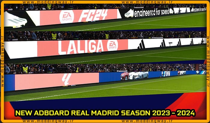 پک ادبورد Real Madrid 23/24 برای PES 2021