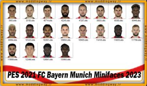 مینی فیس FC Bayern Munich 23/24 برای PES 2021
