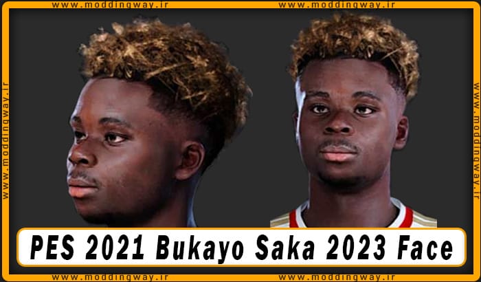 فیس Bukayo Saka برای PES 2021 - آپدیت 1 دی 1402