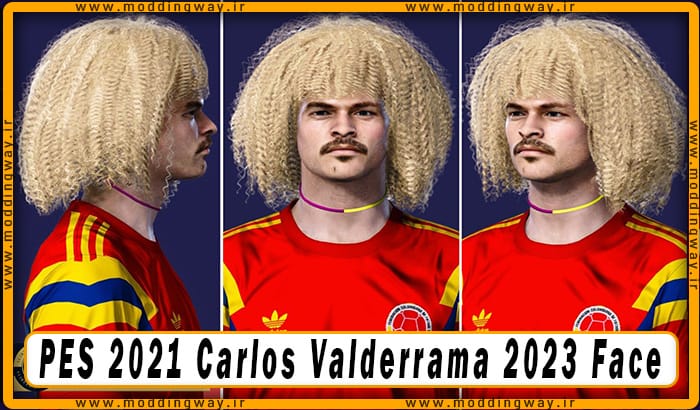 فیس Carlos Valderrama برای PES 2021