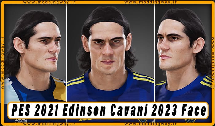 فیس Edinson Cavani v2 برای PES 2021 - آپدیت 21 آذر 1402