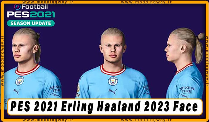 فیس Erling Haaland برای PES 2021 - آپدیت 19 آذر 1402