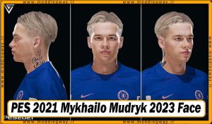 فیس Mykhailo Mudryk برای PES 2021 - آپدیت 17 آذر 1402