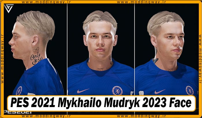 فیس Mykhailo Mudryk برای PES 2021 - آپدیت 17 آذر 1402