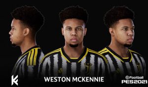 فیس Weston McKennie برای PES 2021