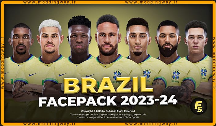 فیس پک Brazil 23/24 برای PES 2021