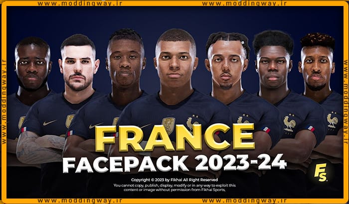 فیس پک France 23/24 برای PES 2021