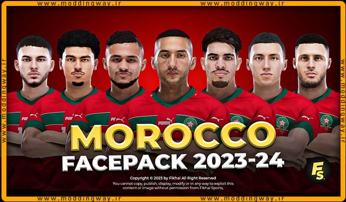 فیس پک Morocco 23/24 برای PES 2021