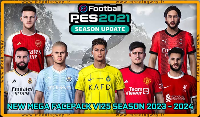 فیس پک new season 23/24 v125 برای PES 2021