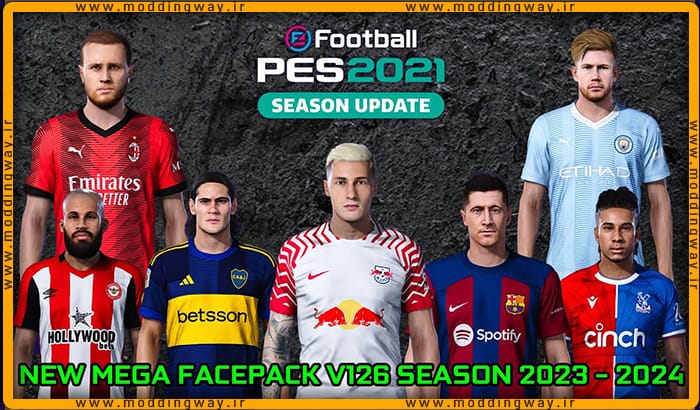 فیس پک new season 23/24 v126 برای PES 2021