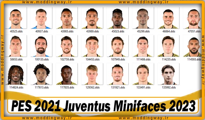 مینی فیس Juventus 23/24 برای PES 2021