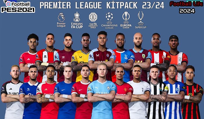 کیت پک EPL Season 23/24 برای PES 2021