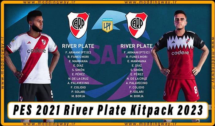 کیت پک 23/24 River Plate برای PES 2021