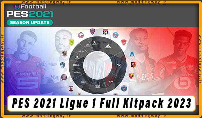 کیت پک Ligue 1 Full Kitpack 2023-24 برای PES 2021