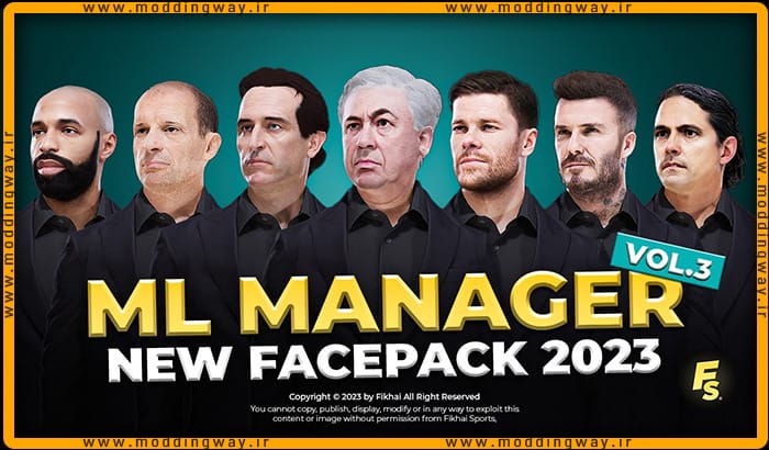 فیس پک New Facepack ML Manager V3 برای PES 2021