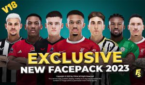 فیس پک New Facepack V21 Season 2023/24 برای PES 2021