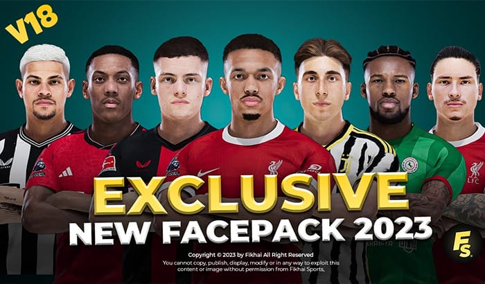 فیس پک New Facepack V21 Season 2023/24 برای PES 2021