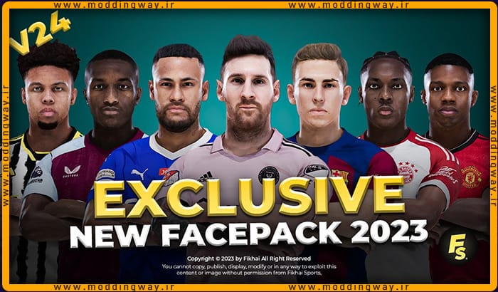 فیس پک New Facepack V24 Season 2023/24 برای PES 2021