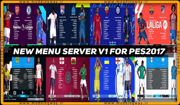 ماد گرافیکی New Menu Server v1 2023 برای PES 2021