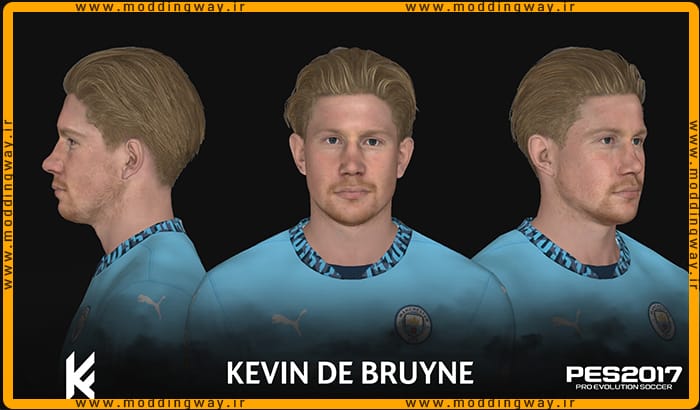 فیس Kevin De Bruyne 2024 برای PES 2017