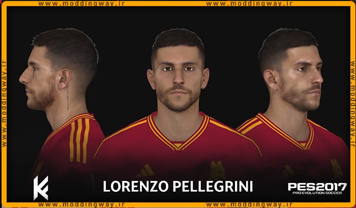 فیس Lorenzo Pellegrini برای PES 2017 - آپدیت 11 بهمن 1402 | مودینگ وی