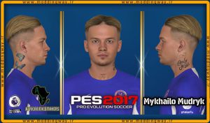 فیس Mykhailo Mudryk برای PES 2017 - آپدیت 28 دی 1402