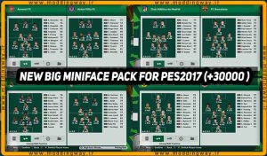 مینی فیس پک New Big Miniface Pack برای PES 2017 
