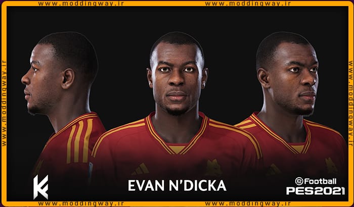 فیس Evan Ndicka برای PES 2021