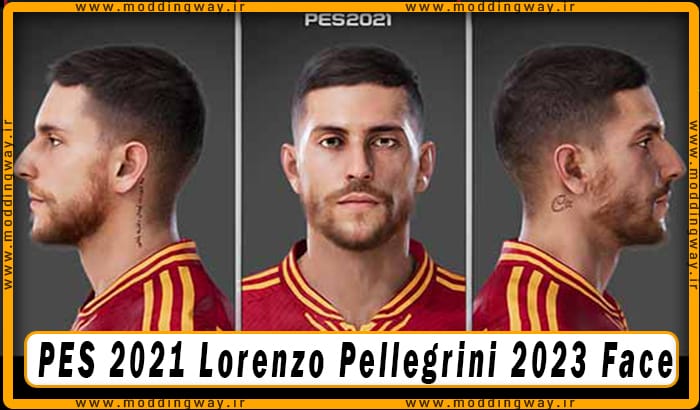 فیس Lorenzo Pellegrini برای PES 2021 - آپدیت 9 بهمن 1402