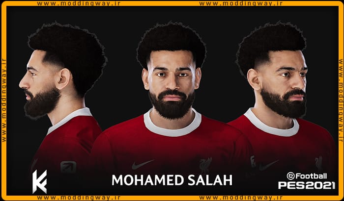 فیس Mohamed Salah برای PES 2021 - آپدیت 30 دی 1402