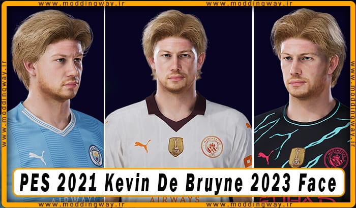 فیس Kevin De Bruyne برای PES 2021 - آپدیت 21 دی 1402