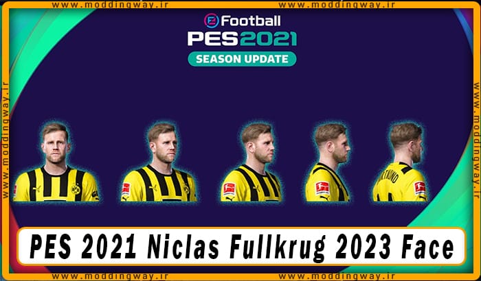 فیس Niclas Fullkrug برای PES 2021 - آپدیت 22 دی 1402