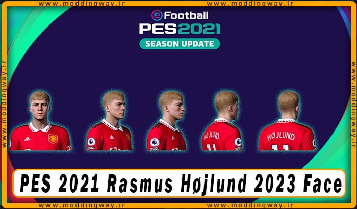 فیس Rasmus Højlund برای PES 2021