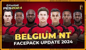 فیس پک Belgium 2024 برای PES 2021