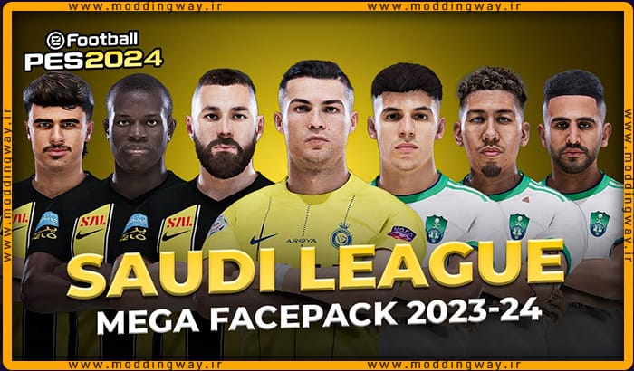 فیس پک Saudi Pro League 23/24 برای PES 2021