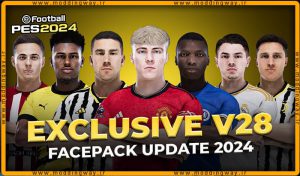 فیس پک New Facepack V28 Season 2023/24 برای PES 2021