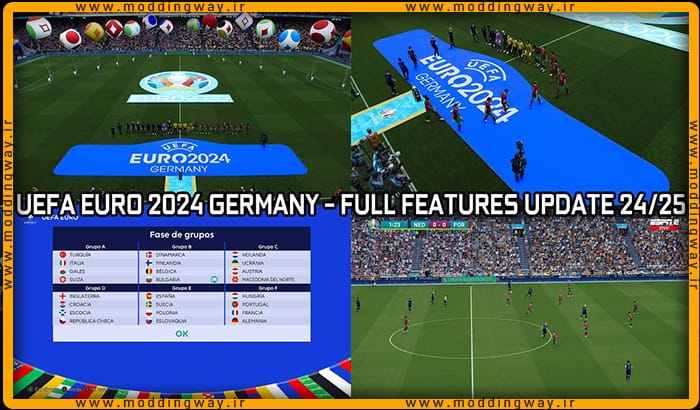 ماد گرافیکی EURO 2024 برای PES 2021