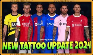 تتو پک New Tattoopack 2024 برای PES 2017