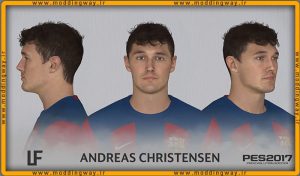 فیس Andreas Christensen برای PES 2017