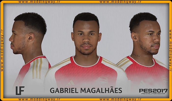 فیس Gabriel Magalhães برای PES 2017 - آپدیت 5 اسفند 1402
