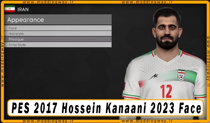 فیس Hossein Kanaani برای PES 2017