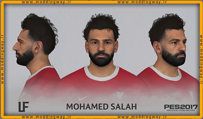 فیس Mohamed Salah برای PES 2017 - آپدیت 6 اسفند 1402