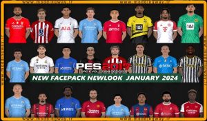 فیس پک Facepack January 2024 برای PES 2017