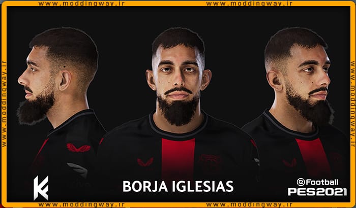 فیس Borja Iglesias برای PES 2021