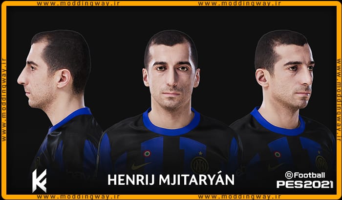 فیس Henrikh Mkhitaryan برای PES 2021 - آپدیت 4 اسفند 1402