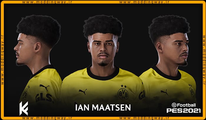 فیس Ian Maatsen برای PES 2021 - آپدیت 29 بهمن 1402