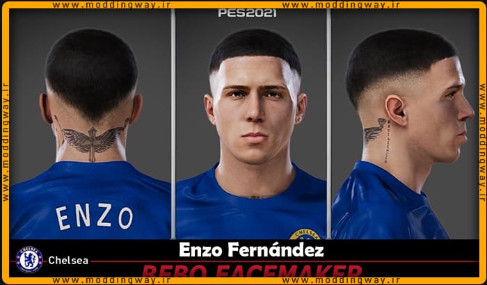 فیس Enzo Fernández برای PES 2021 - آپدیت 10 اسفند 1402