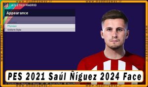 فیس Saúl Ñíguez برای PES 2021
