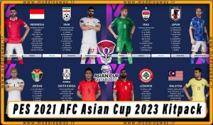 کیت پک AFC Asian Cup 2023 برای PES 2021