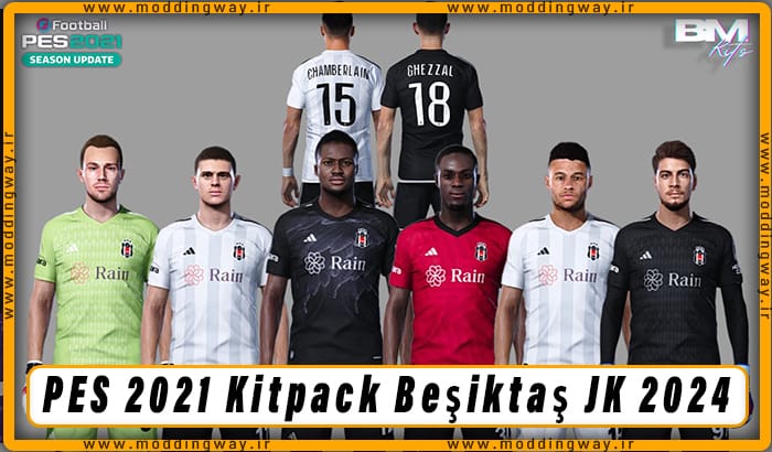 کیت پک Beşiktaş JK 23/24 برای PES 2021